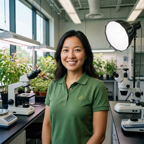 黄色仓库植物研究员张婷婷