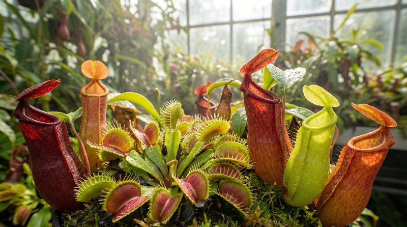 黄色仓库食虫植物视频